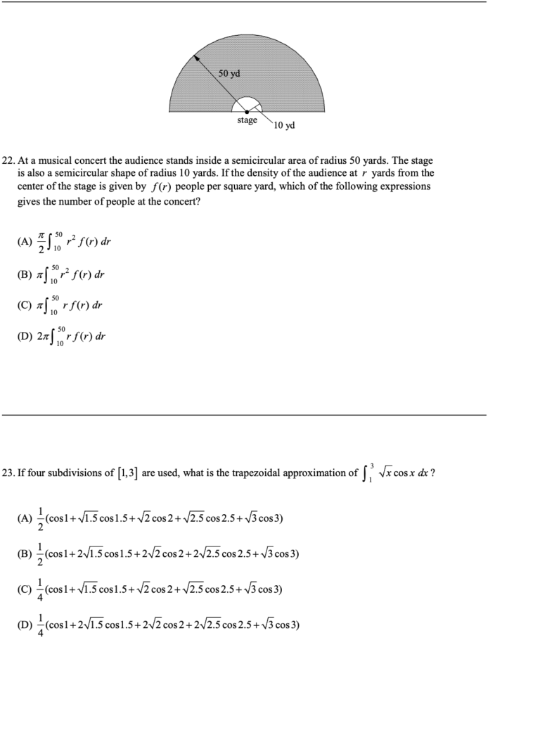 AP Calculus AB Practice Test 1